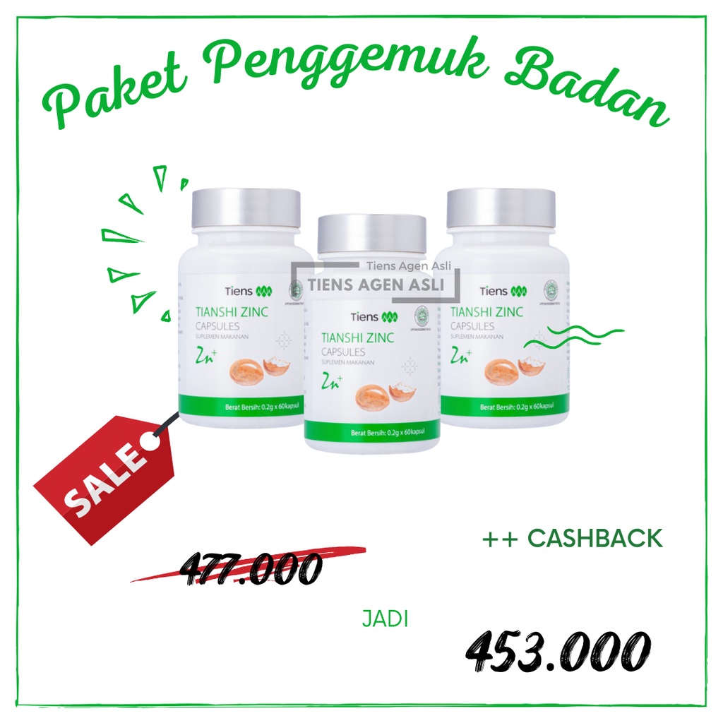 Penggemuk Badan tiens, Tiens Zinc, Tiens Zinc Capsule