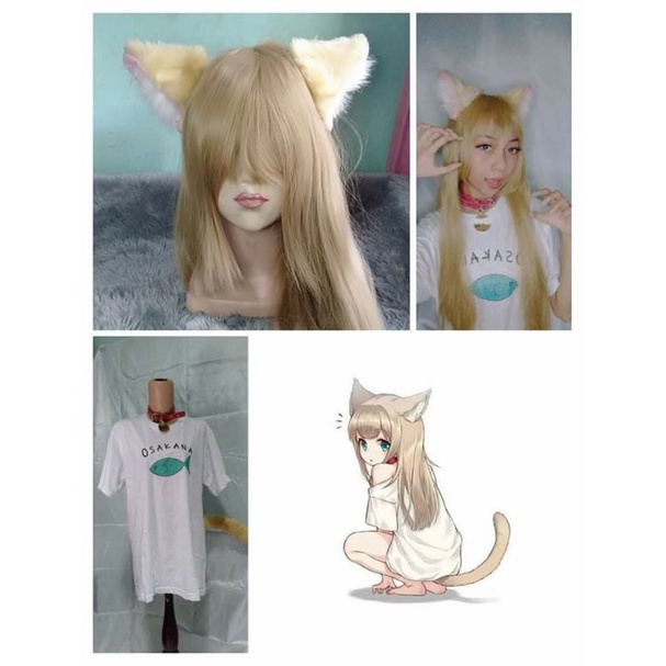 Fullset Cosplay Kinako-chan Osakana Neko