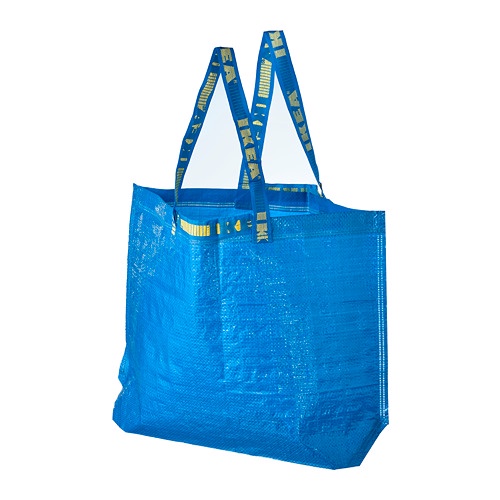 Tas Belanja Serbaguna Tas Laundry Kantong Belanja Go Green biru