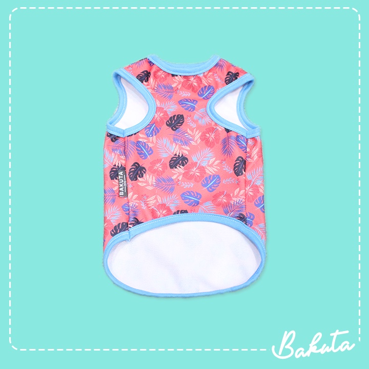 Baju Kucing Model Kaos Motif Tank Beach Party Warna Warni (3 Pilihan Warna) | Beach Party Tank Bakuta