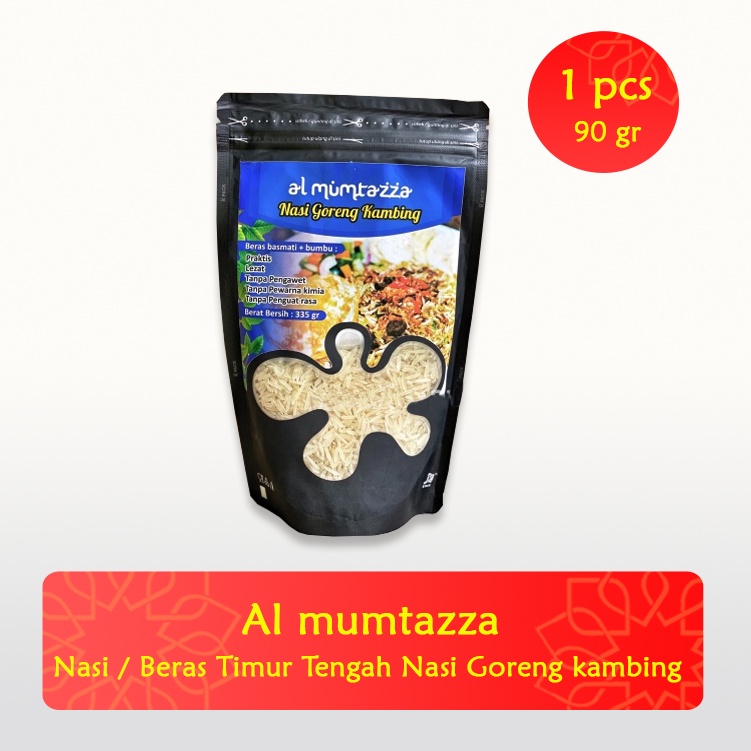 

Al Mumtazza Nasi Beras Timur Tengah Varian Goreng Kambing 350gr (Beras Timur Tengah)