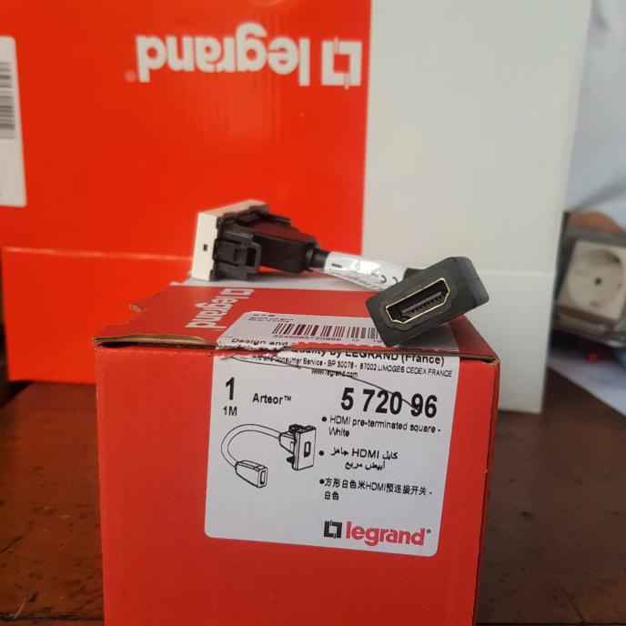 AVRIL - Socket Legrand HDMI 572096 / Socket Pre-Connect 1 Modul Legrand HDMI