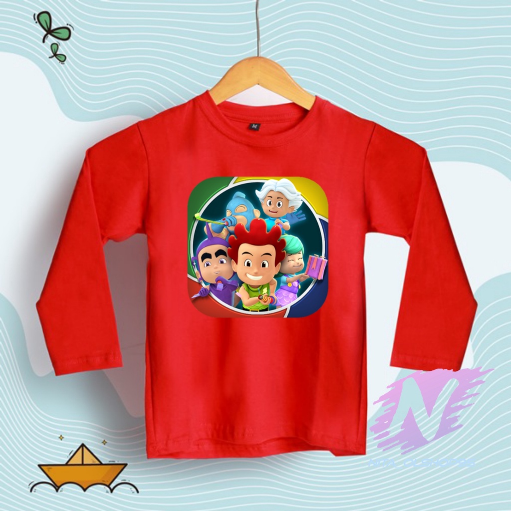 KAOS ANAK LENGAN PANJANG KIKO KARTUN ANAK