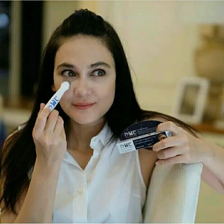 DHC EYE BAGS SERUM WITH ROLL ON PENGHILANG KERUTAN DAN KANTONG MATA / MATA PANDA BIRU