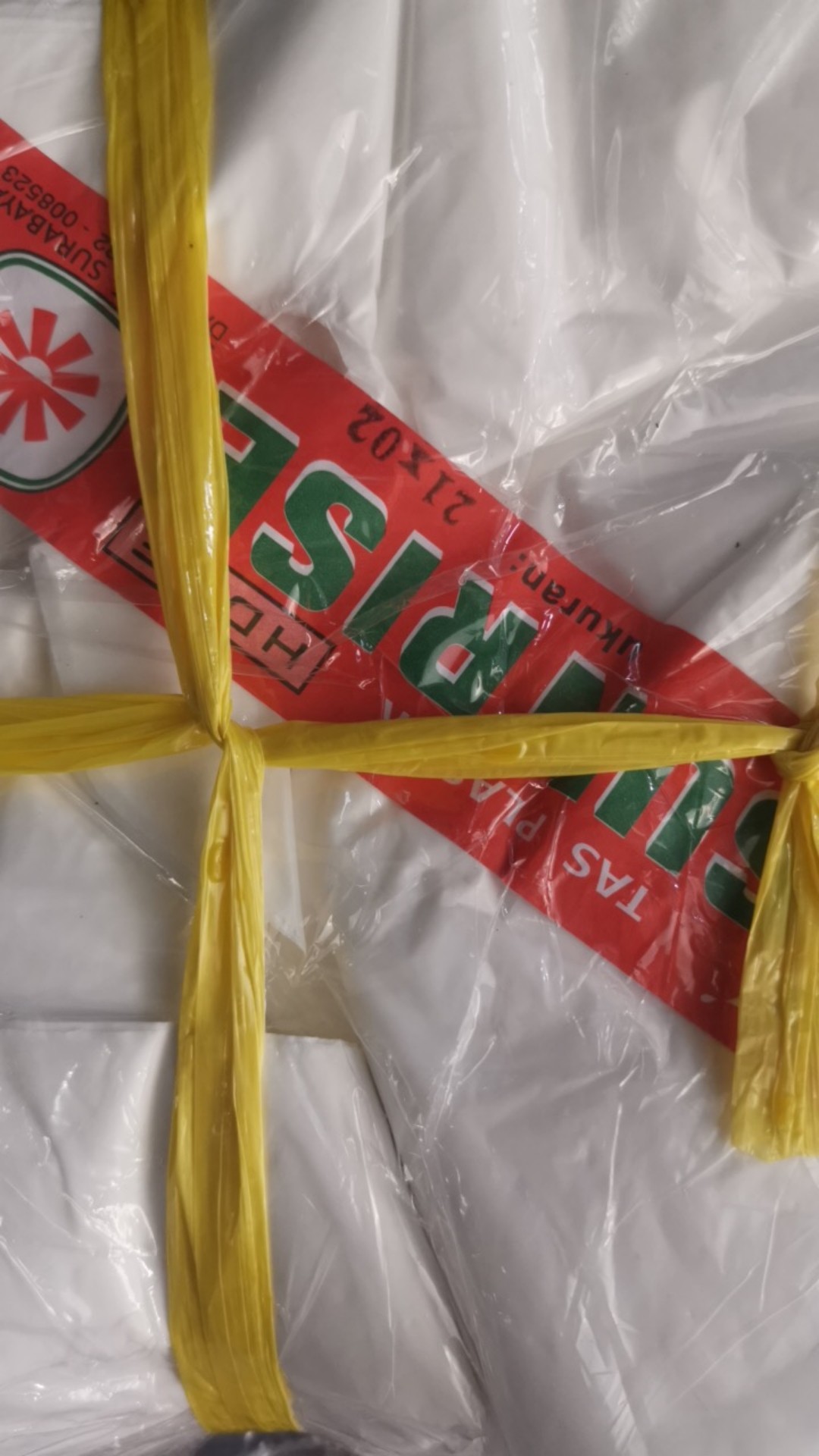 Gk21 Kantong Plastik Sunrise Putih Tebal 21 X 02 X 40 Kresek Isi 50 Lb