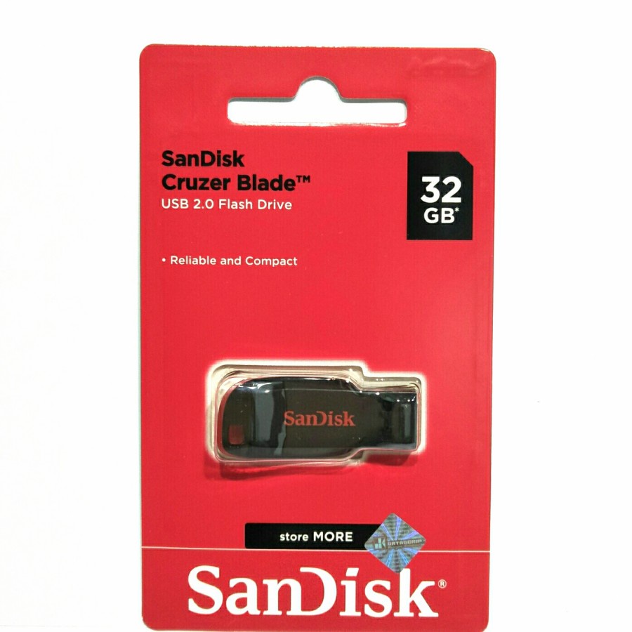 Flashdisk Sandisk Cruzer Blade 32GB Flashdsik 32GB Garansi Resmi 5 THN