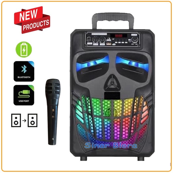 COD SPEAKER BLUETOOTH KARAOKE 8'5 INCH SX-813 PLUS MIC KARAOKE X-BASS//SALON AKTIF X-BASS SX-813//SPEAKER KARAOKE