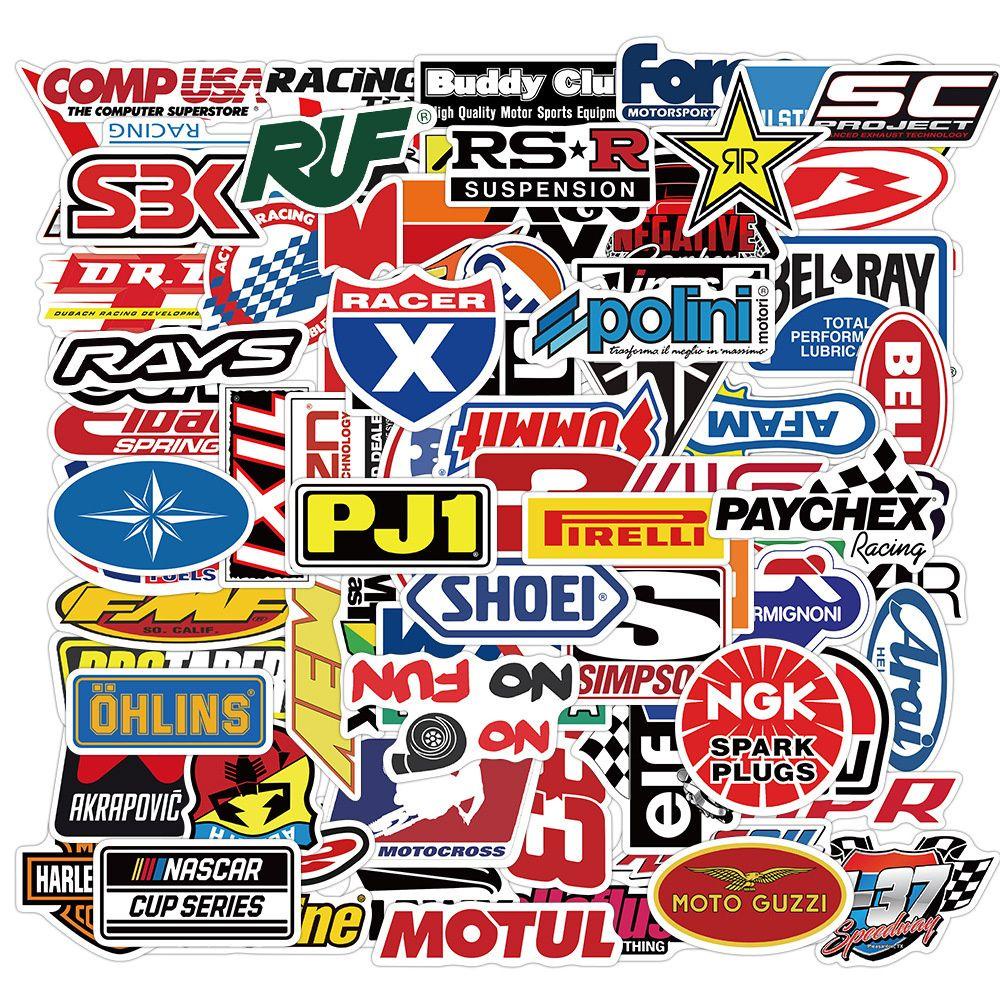 100pcs / Lot Stiker Poster Graffiti Mobil Balap JDM Elegan Multifungsi Untuk Laptop / Skateboard / Notebook