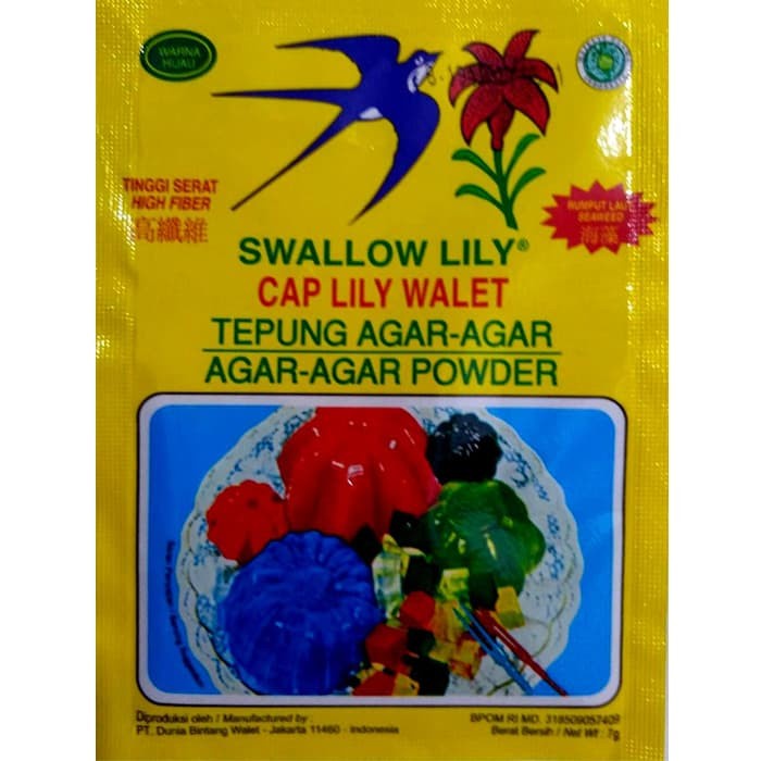 

SWALLOW LILY AGAR HIJAU 7GR