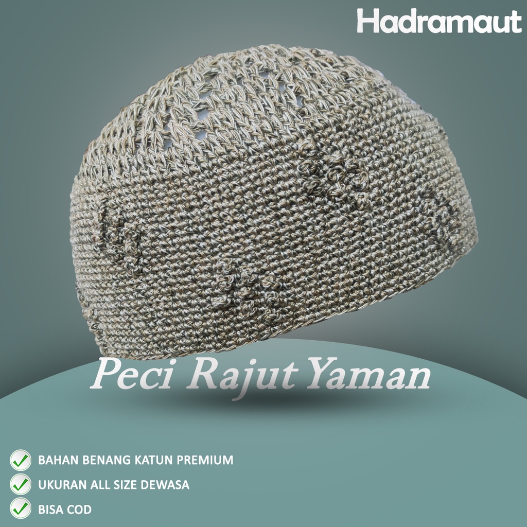 Jual Peci Rajut Yaman Tebal Model Hadramaut Asli Kerajinan Tangan ...