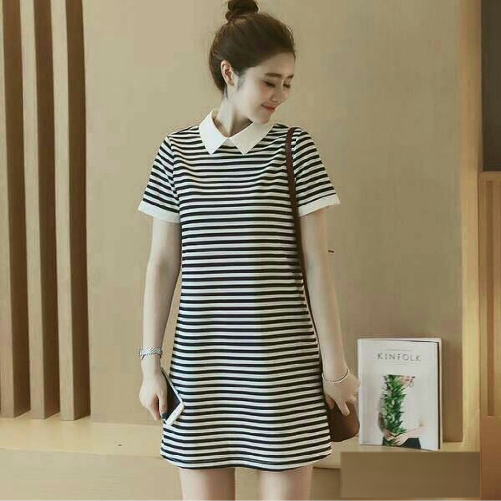 [Dress wk fani RO] Dress Wanita Spandek Hitam