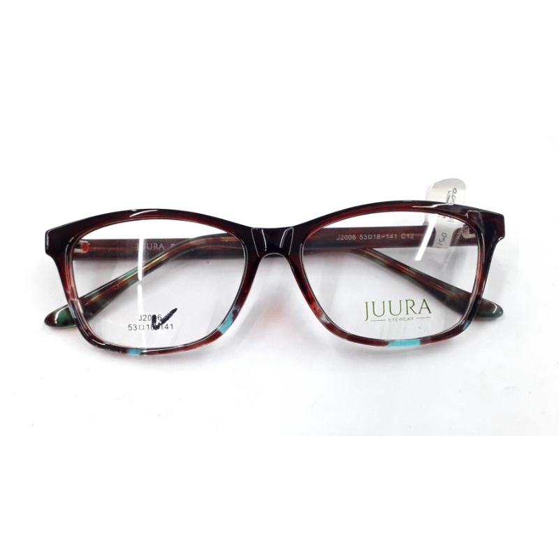 Kacamata Juura Unisex Full Frame J2006 Col.12 (Tortoise Red)