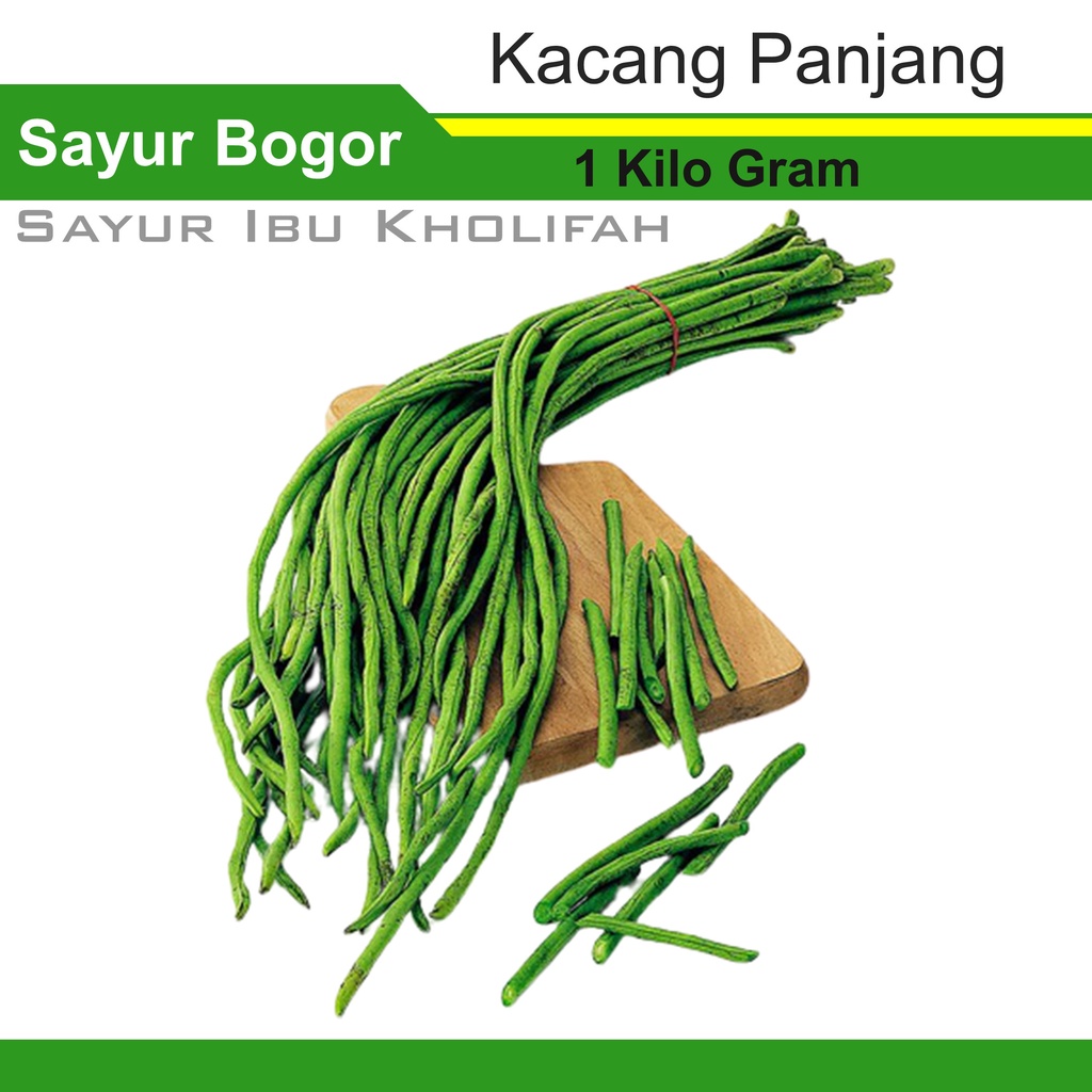 

Sayuran Segar Kacang Panjang Hijau 1Kg Sayur Segar Bogor