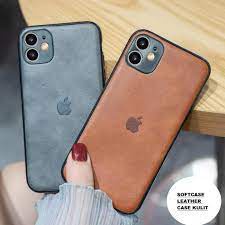 Softcase Leather LOGO Xiaomi Redmi Note 11 4G/Redmi 10 10A 10C Redmi 9C 9A Soft Case Kulit-Sinte-Sintetis (Booming Case) Silky Leather Lambang Warna Colour Coklat Kayu Wood Bagus Murah Ter Laku-Laris Keren Note11 9 A C T