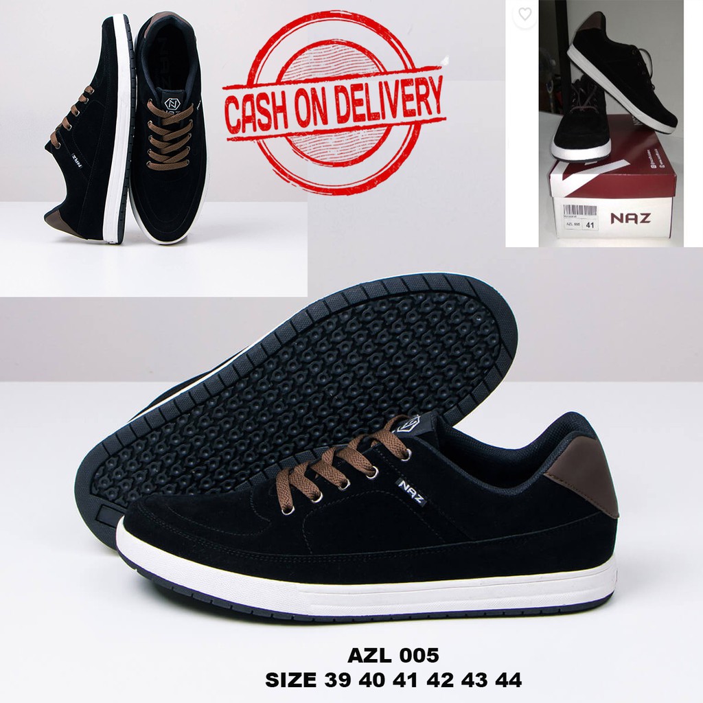 Sepatu Sneakers Premium Suede / Sepatu Pria Casual Big Size Original AZL005