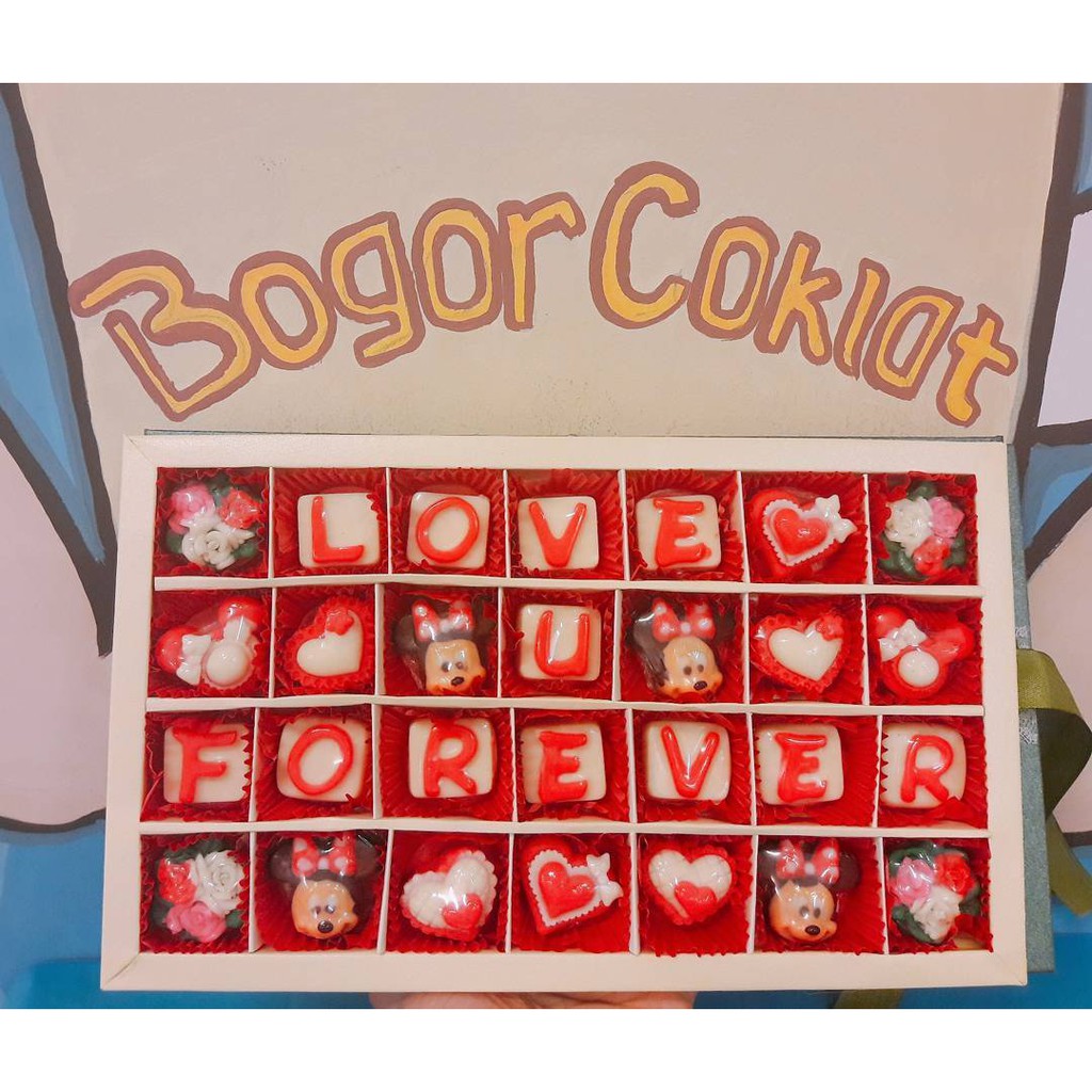 

Kado Coklat Sekat 28 Karakter Mickey Minie Valentine/Anniv