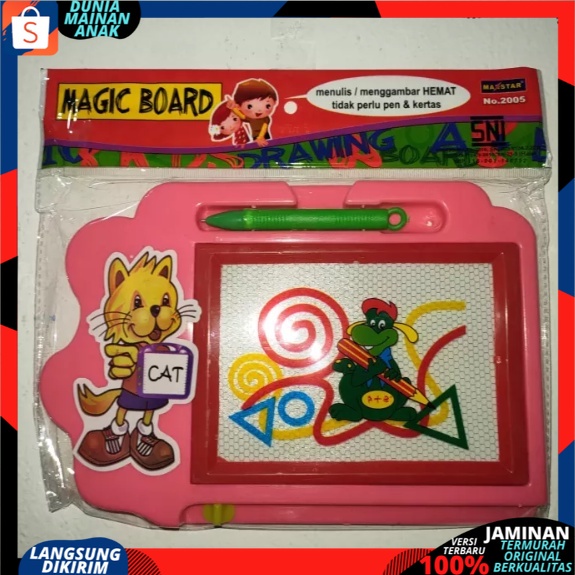 Mainan Anak Edukatif Papan Tulis Edukasi Magic Board Drawing Dan Penghapus Untuk Belajar Menulis