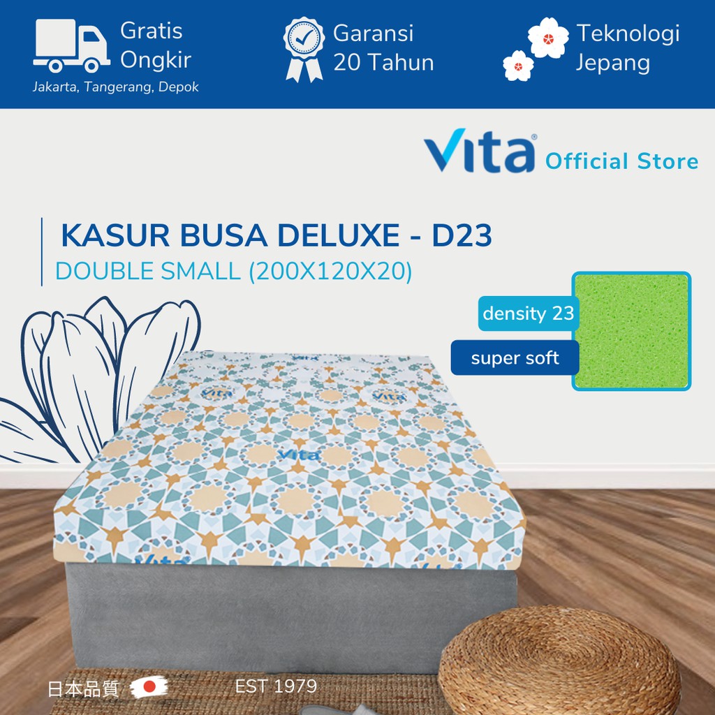 Vita Foam Kasur Busa (200x120x20cm) Type Deluxe - Japan Quality