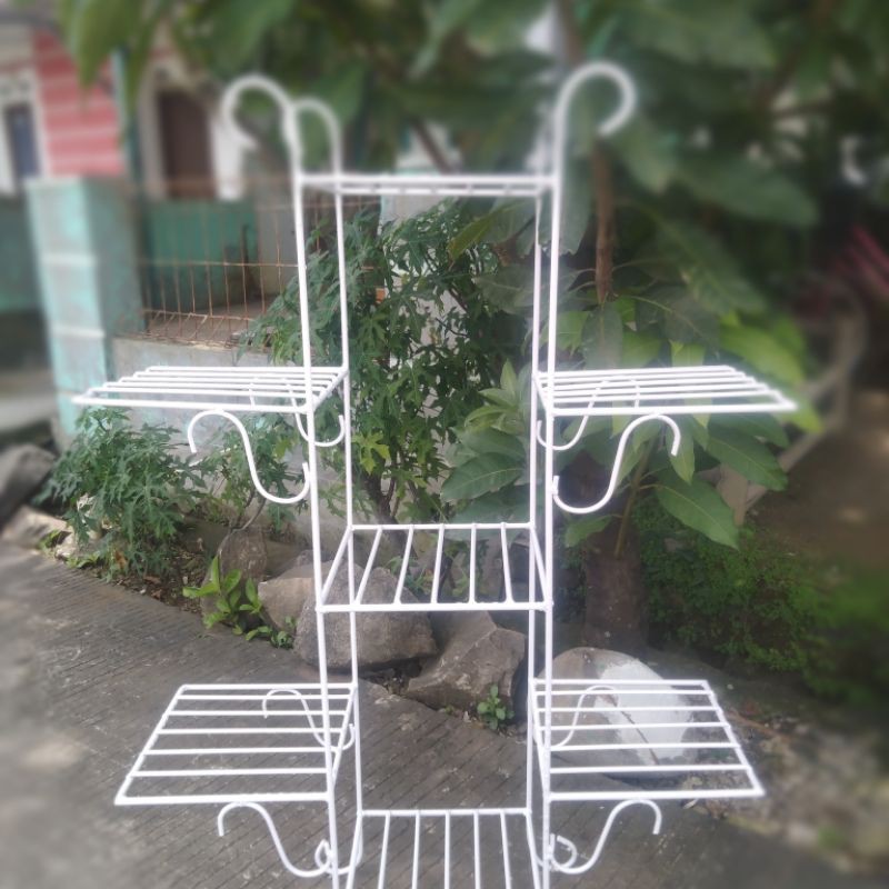 Rak pot tanaman/Rak pot bunga besi/Rak pot bunga/Rak pot kembang/Rak pot hias