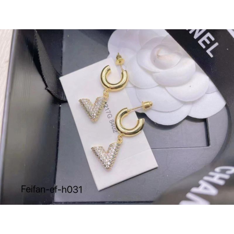 Anting Silver925 Perak Mata Kilau anting silver platgold Anti Karat anti alergi premium Quality S40