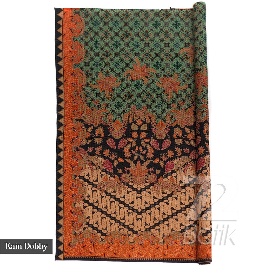 BAHAN BATIK PREMIUM Dobby Dobi Dobbi Dolbi Motif Parang Kembang Orange Hitam 726757 Cap 72 Jarik Jarit Samping Kebat Panjang Batik Dobby Modern Premium Bahan Seragam Batik Pernikahan Kantor Keluarga Murah Kamen Jadi Batik Bali Lembaran