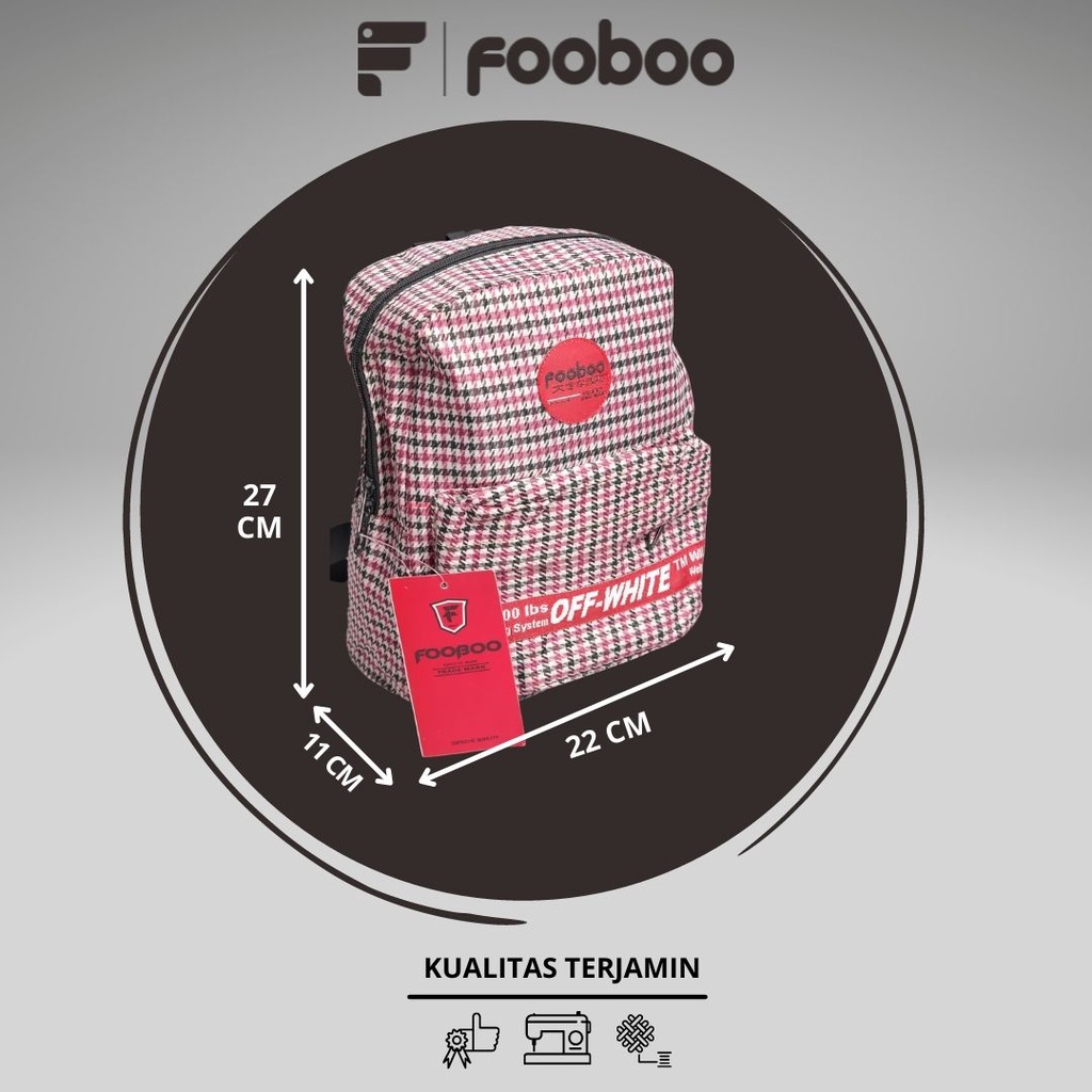 FOOBOO TAS RANSEL BACKPACK WANITA KOREAN STYLE