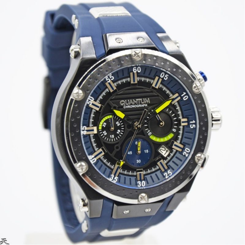 Jam Tangan Pria Quantum HNG693.699 Rubber Karet Original Murah