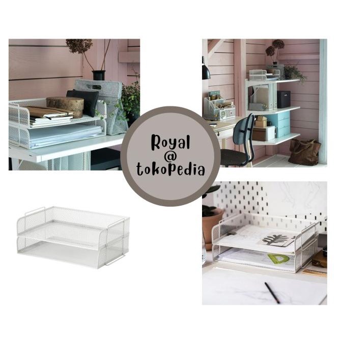 

TERBARU IKDronjons Tempat Penyimpanan Surat File Kertas White Letter Tray