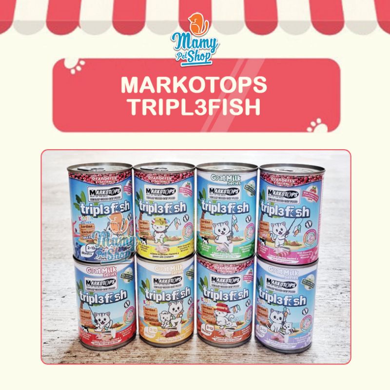 MARKOTOPS TRIPL3FISH 400 GR PAKAN KUCING