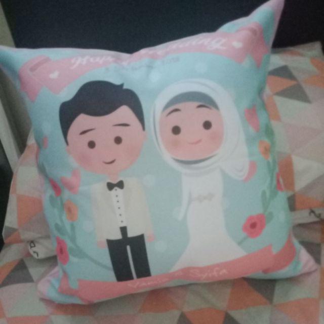 Bantal Custom Wedding Hijab Mewah