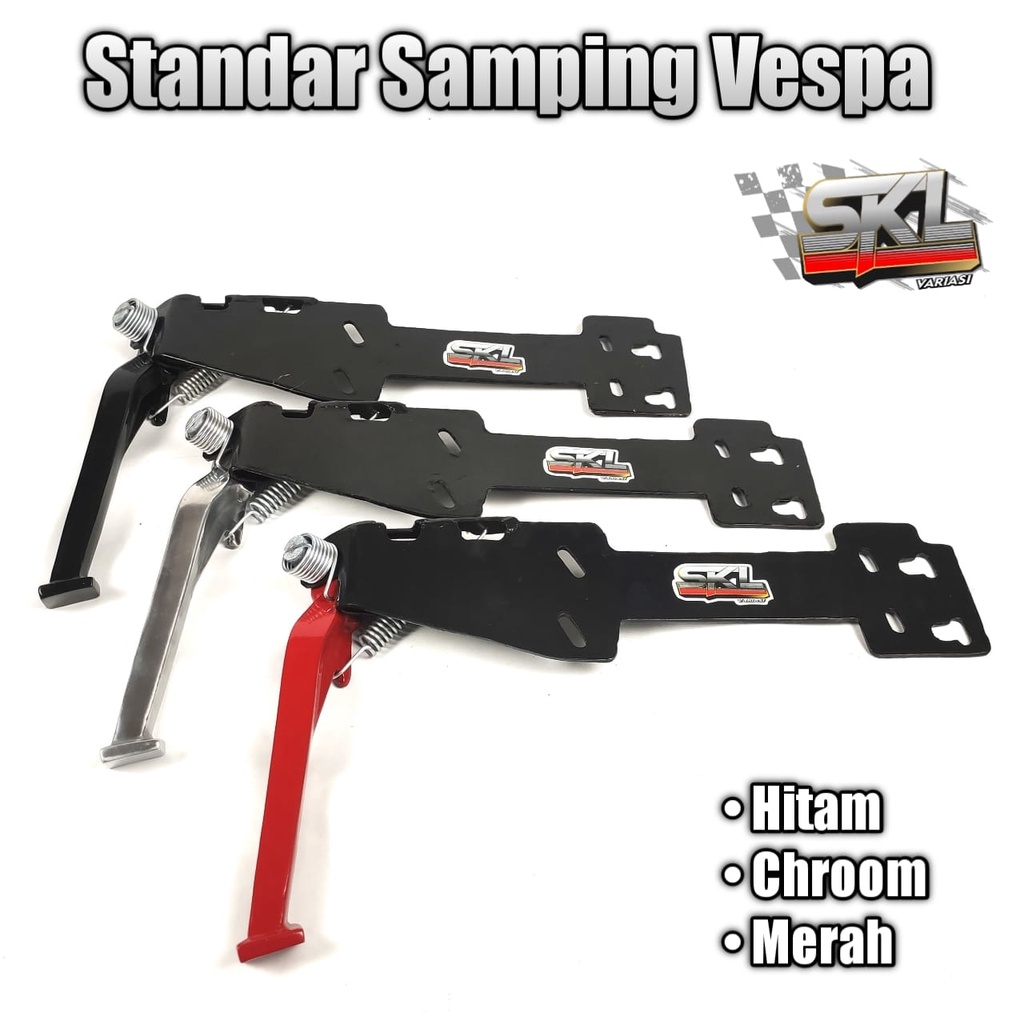 Standar Samping Vespa Px Excel Super Sprint Exclusive Ps Strada Pts Ring 10 12 Model Sip