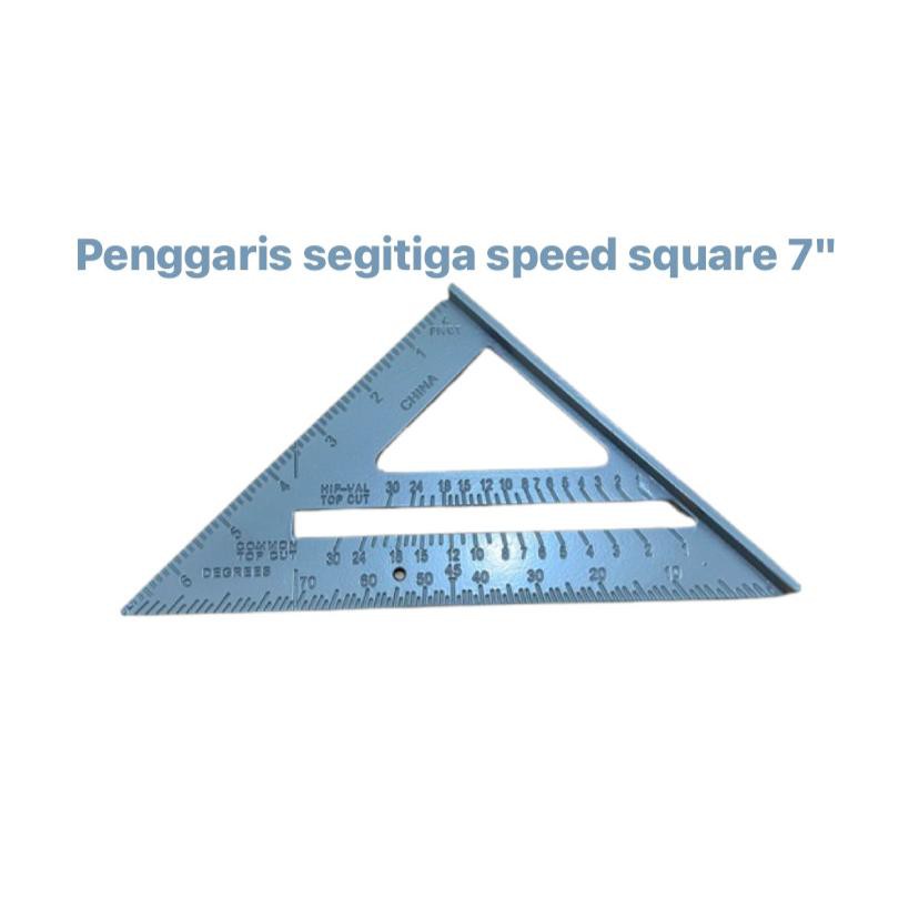 

Pengaris segitiga speed square 7inchi woodworking abu-abu