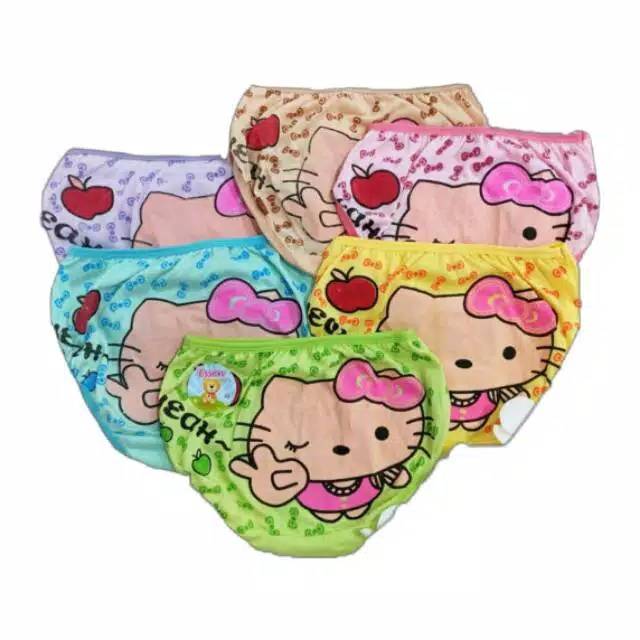 CD Kancut Celana Dalam Anak Perempuan Cewek Bayi Katun Motif Hello Bahan Katun Adem Hello Kitty Esse