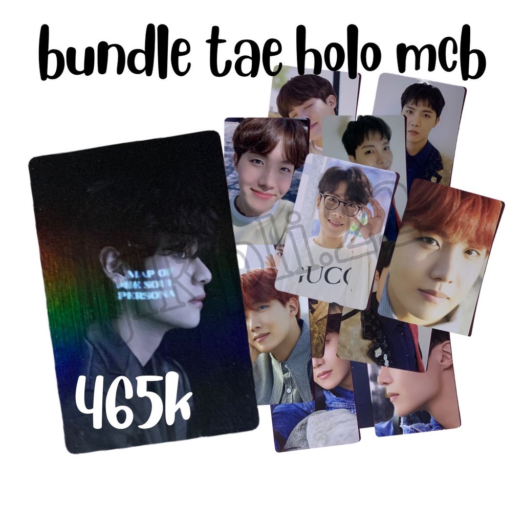 BTS BUNDLE Taehyung V Mots Concept Book MCB Holo + J-Hope Dicon 101 Set Photocard PC