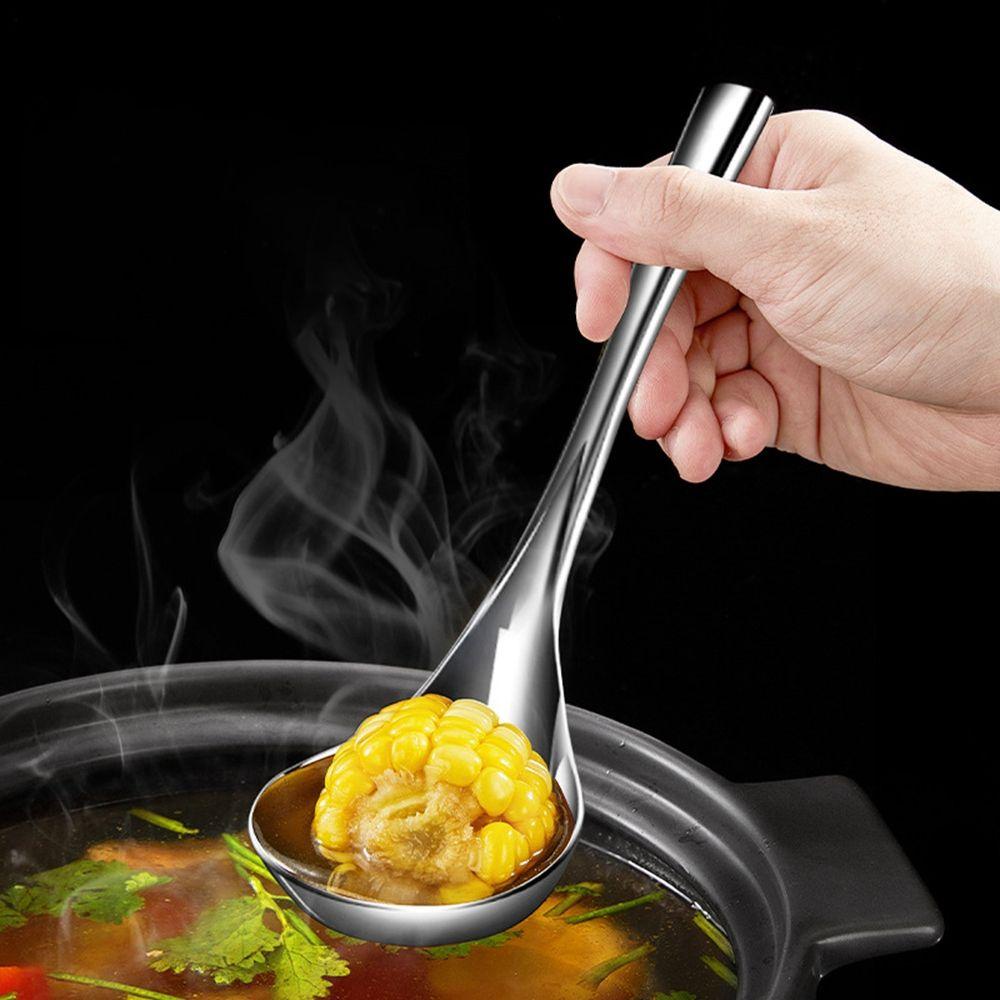 REBUY Sendok Kapasitas Besar Beras Perlengkapan Restoran Alat Makan Alat Dapur Kuah Sendok Sup Ladle Serving Spoon