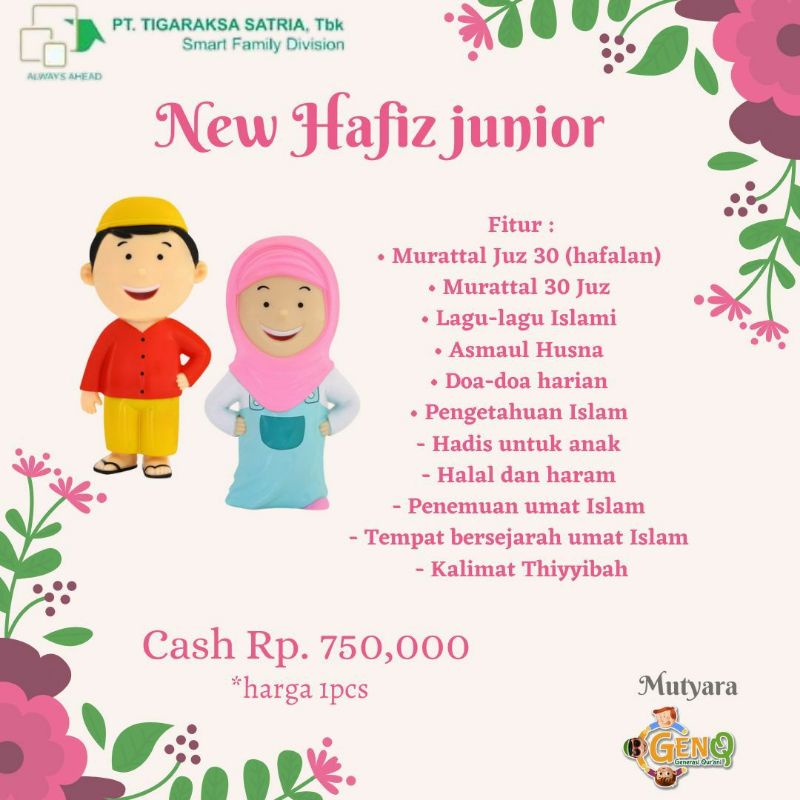 Boneka Hafidz Hafidzah Junior Boneka Edukasi Al Qolam