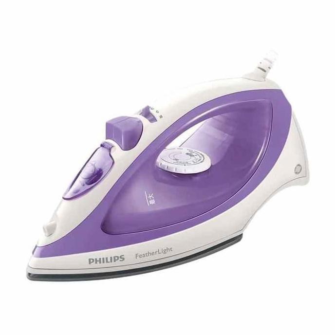 Philips GC1418|35 Setrika Uap FeatherLight Ungu - Setrika Uap Optimal, Tapak Non-Stick