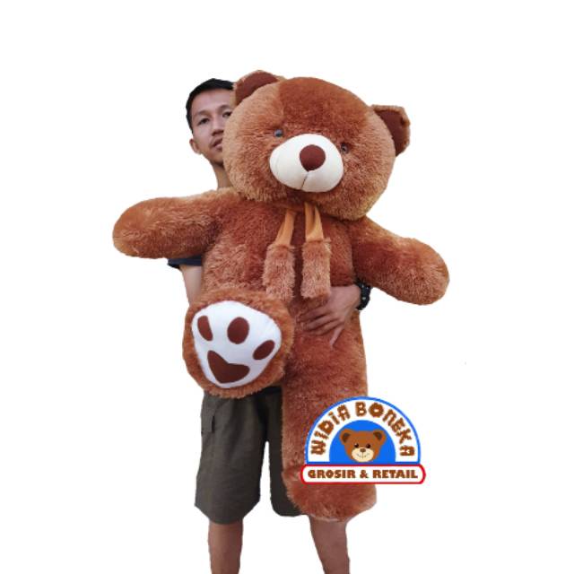 Boneka teddy bear syal telapak 1 meter PREMIUM