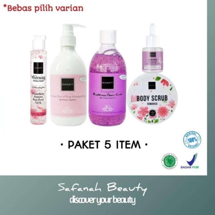 75 SATU PAKET SKARLET SCARLETT SCARLET SCARLLET WHITENING BY FELICIA ANGELISTA h73➱