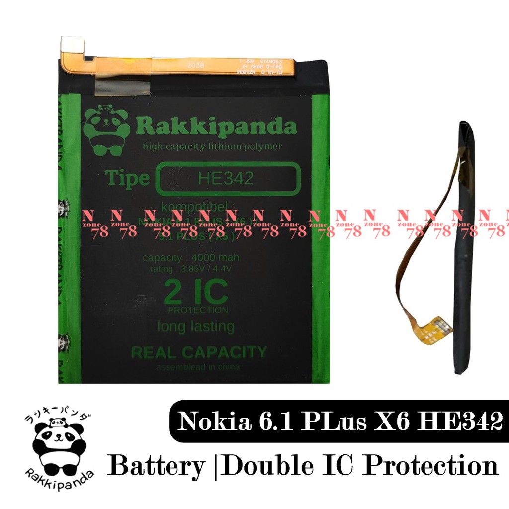 Baterai Nokia 6.1 Plus X6 HE342 Double IC Protection
