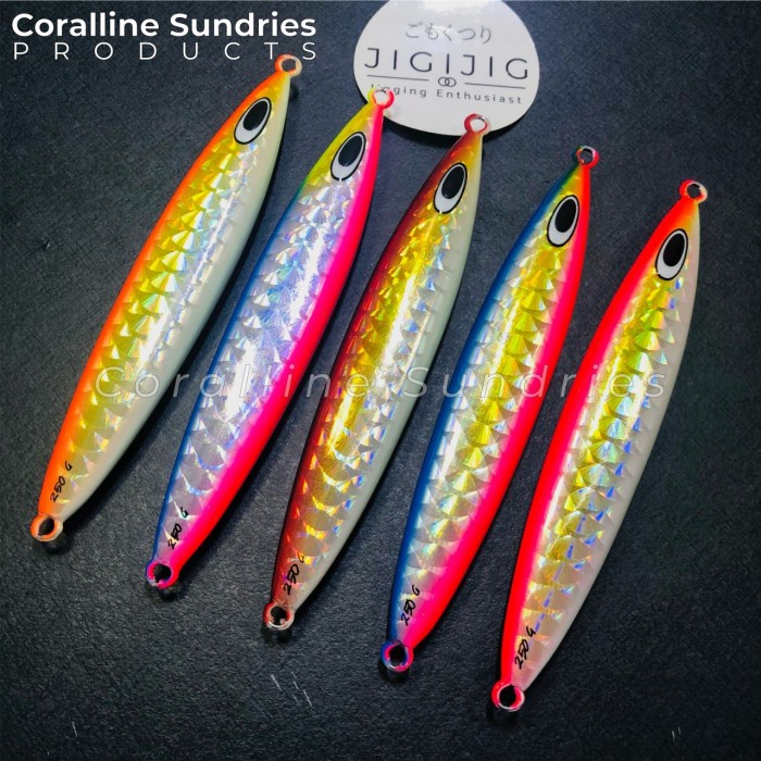 JIGIJIG Metal Jig 250 Gram Umpan Pancing Slow Jigging (2)