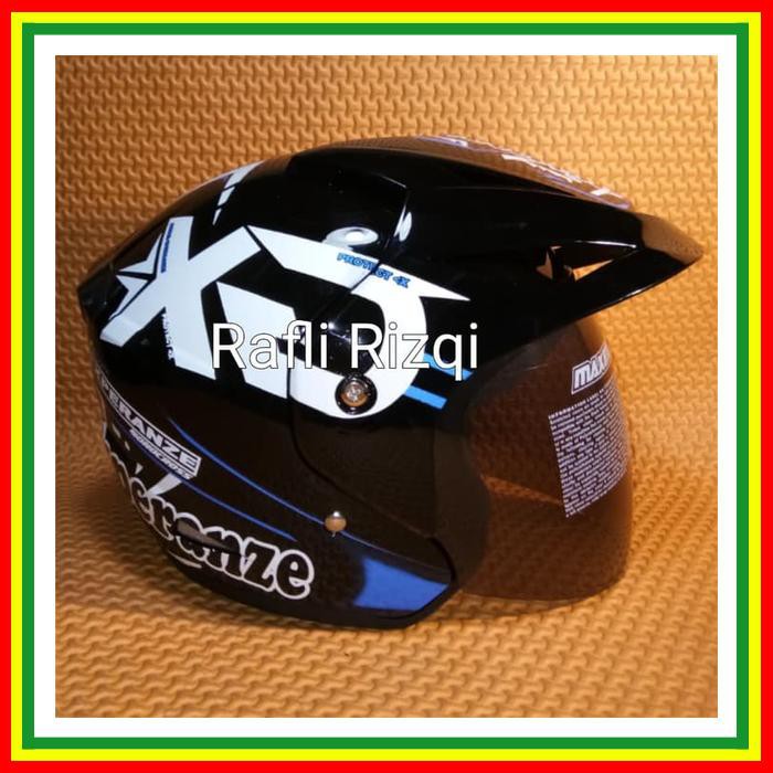 Helm Full Face Warna Biru Helm Ink Hitam Metalik ~ Helm Motor Takira Motif Gx Warna Hitam Metalik