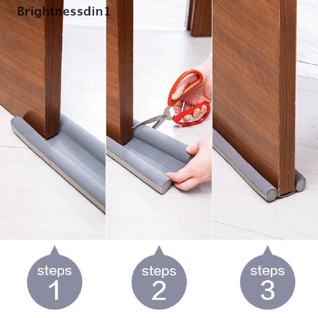 (Brightnessdin1) Strip Segel Bawah Pintu flexible Anti Angin / Debu