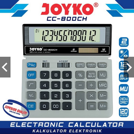 

Calculator Kalkulator Joyko CC-800CH 12 Digits Murah