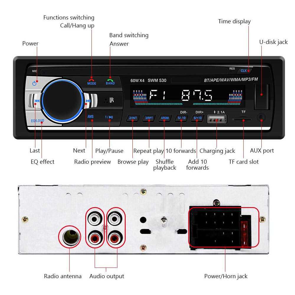 Taffware Tape Audio Mobil Bluetooth Car MP3 Player - JSD-530