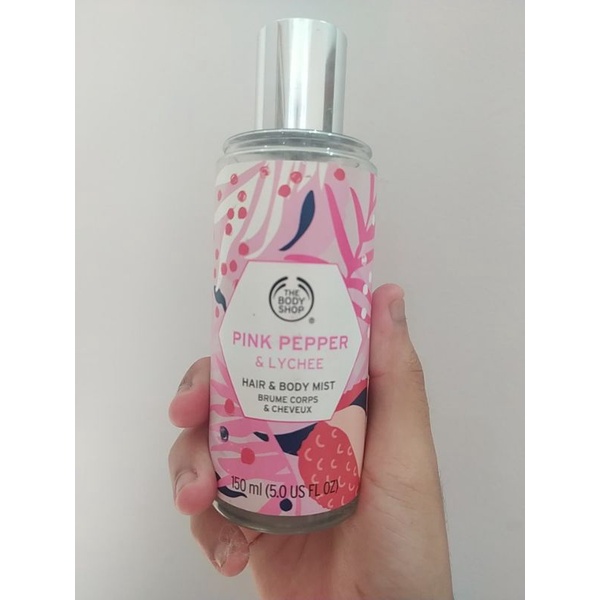 preloved the body shop hair and body mist