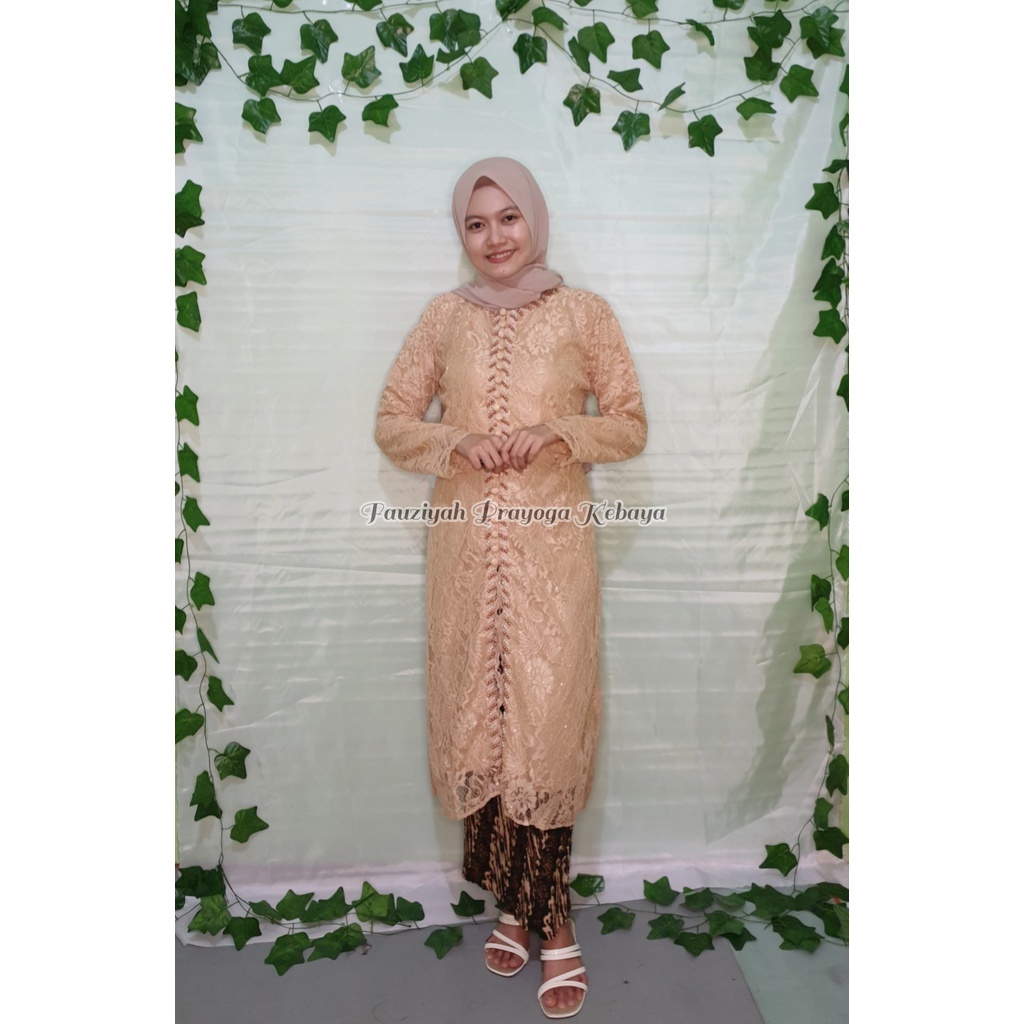 Setelan Kebaya Payet Brokat/Kebaya Ibu Hajat Pesta/Wisuda/Promo Murah