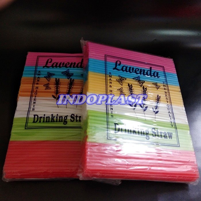 Sedotan Plastik/Sedotan Minuman/Sedotan Kiloan Lavenda