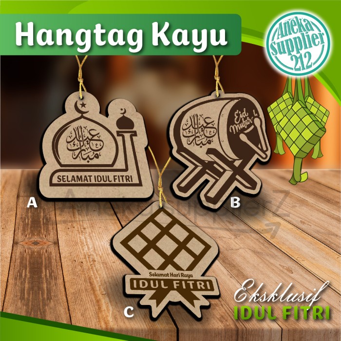 

Hangtag Kayu - Hang Tag Hampers - Aksesoris Idul Fitri - Ramadhan -1A
