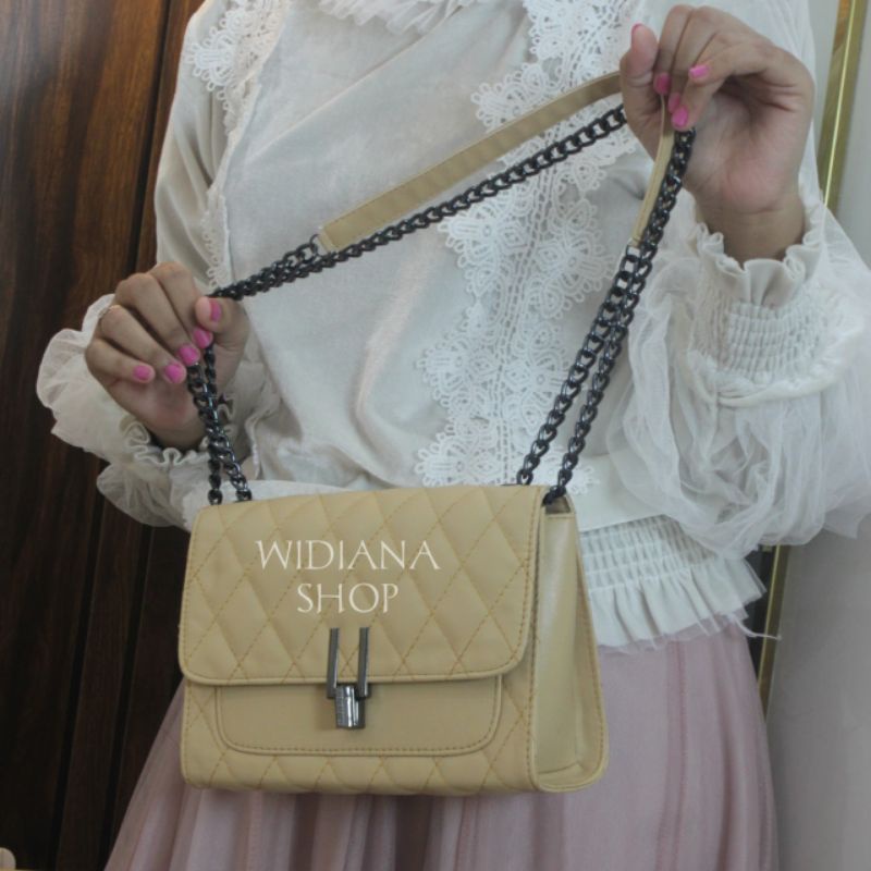 Tas Slempang Wanita Alin Rantai Bordir Fashion Kekinian